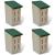 Căsuță fluturi 14 x 15 x 22 cm, set de 4 buc GartenMobel Dekor