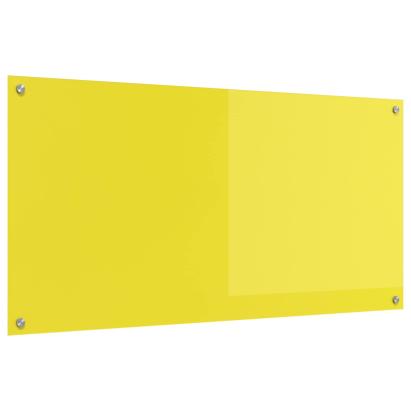 Spate de bucătărie Galben 120 x 60 cm sticlă securizată GartenMobel Dekor