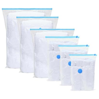 Pungi de stocare 5 pcs Transparent și Albastru 60 x 40 cm GartenMobel Dekor