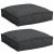 Pernă 2 pcs Negru 40 x 40 x 8 cm Material Oxford GartenMobel Dekor