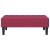 bancă cu pernă Roșu Vin 113 x 57 x 39 cm Catifea GartenMobel Dekor