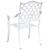 Scaun pentru Grădină 2 pcs Alb 56 x 55 x 92.5cm Aluminiu GartenMobel Dekor