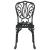 Set Bistro de Grădină 3 pcs Negru Aluminiu GartenMobel Dekor