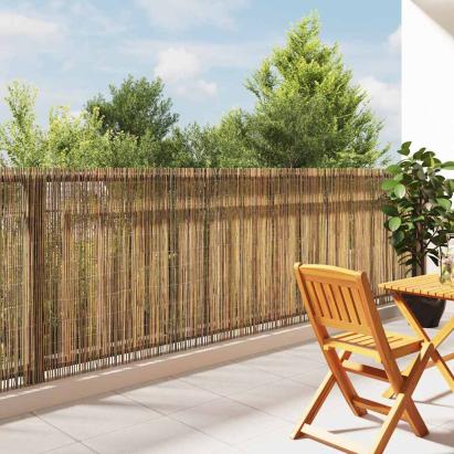 Gard din bambus natural 400 x 125 cm Bambus GartenMobel Dekor