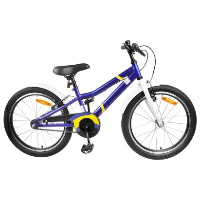 Bicicletă pentru Copii 22 Inci pentru 7-12 ani Albastru Alb GartenMobel Dekor
