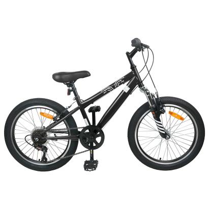 Kids Mountain Bike 20 Inci 6-Speed pentru 5-8 ani Negru GartenMobel Dekor