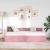 Cadru de pat colțar cu headboard Roz 100 cm x 200 cm Catifea GartenMobel Dekor