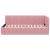 Cadru de pat colțar cu headboard Roz 100 cm x 200 cm Catifea GartenMobel Dekor