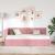 Cadru de pat colțar cu headboard Roz 100 cm x 200 cm Catifea GartenMobel Dekor