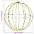 Bola cu 192 LED 2 pcs Alb cald 40 x 40 x 43,5 cm Metal GartenMobel Dekor