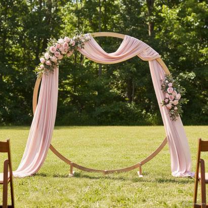 Arc de nuntă Maro deschis 224 x 80 x 220 cm Lemn de pin masiv GartenMobel Dekor