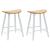 Scaune de dining 2 pcs Alb 46 x 37 x 63 cm GartenMobel Dekor