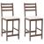 Scaune de dining 2 pcs Maro deschis 40 x 47,5 x 99,5 cm GartenMobel Dekor