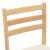Scaune de dining 2 pcs natural 40 x 47,5 x 99,5 cm GartenMobel Dekor