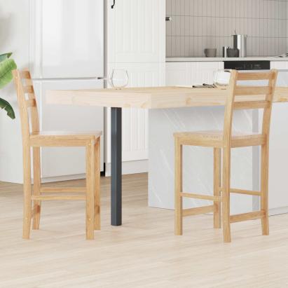 Scaune de dining 2 pcs natural 40 x 47,5 x 99,5 cm GartenMobel Dekor