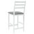Scaune de dining 2 pcs Alb 40 x 47,5 x 99,5 cm GartenMobel Dekor