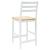 Scaune de dining 2 pcs Alb 40 x 47,5 x 99,5 cm GartenMobel Dekor