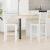 Scaune de dining 2 pcs Alb 40 x 47,5 x 99,5 cm GartenMobel Dekor