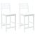Scaune de dining 2 pcs Alb 40 x 47,5 x 99,5 cm GartenMobel Dekor