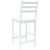 Scaune de dining 2 pcs Alb 40 x 47,5 x 99,5 cm GartenMobel Dekor