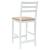 Scaune de dining 2 pcs Alb 40 x 47,5 x 99,5 cm GartenMobel Dekor