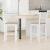 Scaune de dining 2 pcs Alb 40 x 47,5 x 99,5 cm GartenMobel Dekor