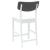 Scaune de dining 2 pcs Alb 48 x 49 x 95 cm GartenMobel Dekor