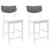 Scaune de dining 2 pcs Alb 48 x 49 x 95 cm GartenMobel Dekor