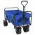 Trolley Manevrabil Pliabil Manual albastru 89 x 63 x 96 cm GartenMobel Dekor