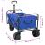 Trolley Manevrabil Pliabil Manual albastru 89 x 63 x 96 cm GartenMobel Dekor