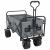 Trolley Manevrabil Pliabil Manual Gri 89 x 63 x 96 cm GartenMobel Dekor