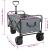 Trolley Manevrabil Pliabil Manual Gri 89 x 63 x 96 cm GartenMobel Dekor