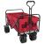 Trolley Manevrabil Pliabil Manual Roșu 89 x 63 x 96 cm GartenMobel Dekor