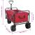 Trolley Manevrabil Pliabil Manual Roșu 89 x 63 x 96 cm GartenMobel Dekor