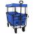 Trolley Manevrabil Pliabil Manual Negru 105 x 56.5 x 116 cm GartenMobel Dekor