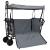 Trolley Manevrabil Pliabil Manual Gri 105 x 56.5 x 116 cm GartenMobel Dekor