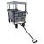 Trolley Manevrabil Pliabil Manual Gri 105 x 56.5 x 116 cm GartenMobel Dekor