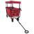 Trolley Manevrabil Pliabil Manual Roșu 105 x 56.5 x 116 cm GartenMobel Dekor