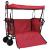 Trolley Manevrabil Pliabil Manual Roșu 105 x 56.5 x 116 cm GartenMobel Dekor