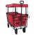 Trolley Manevrabil Pliabil Manual Roșu 105 x 56.5 x 116 cm GartenMobel Dekor
