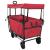 Trolley Manevrabil Pliabil Manual Roșu 105 x 56.5 x 116 cm GartenMobel Dekor