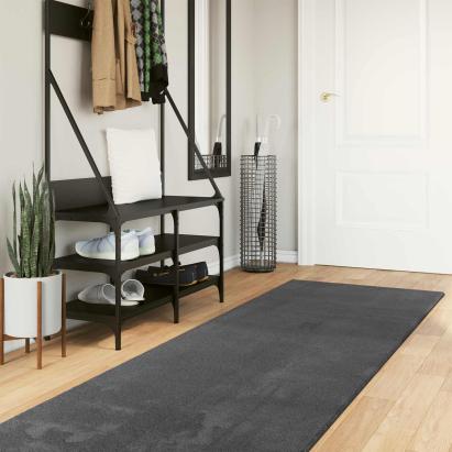 Covoare de zonă HUARTE Antracit 750 x 80 cm Poliester GartenMobel Dekor