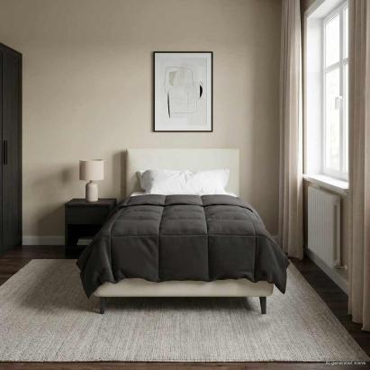 Pilotă de vară Patos Antracit 140 x 220 cm Microfibră GartenMobel Dekor