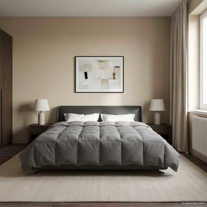 Pilotă de vară Patos Gri deschis 240 x 260 cm Microfibră GartenMobel Dekor