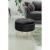 Taburet Caro cu spatiu depozitare, tapitat cu velur, 38x33 cm, negru Household NewTrend