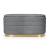 Bancheta tip puf cu depozitare, tapiterie velur, 80x42x42 cm, gri Household NewTrend