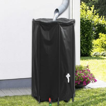 Rezervor de apă cu robinet, pliabil, 380 L, PVC GartenMobel Dekor
