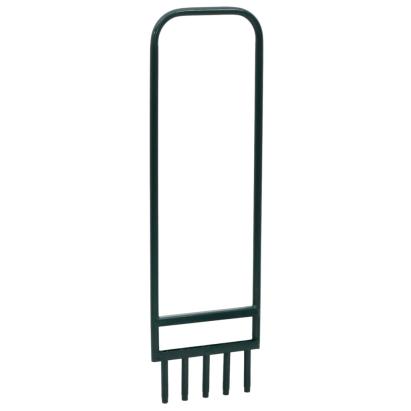 Aerator gazon 5 tije tubulare, verde oțel vopsit electrostatic GartenMobel Dekor