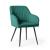 Set 6 scaune tapitate, Florence, velur matlasat, 55x58x82 cm, verde smarald Household NewTrend