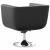 Scaune de bar, 2 buc., piele artificială, negru  GartenMobel Dekor